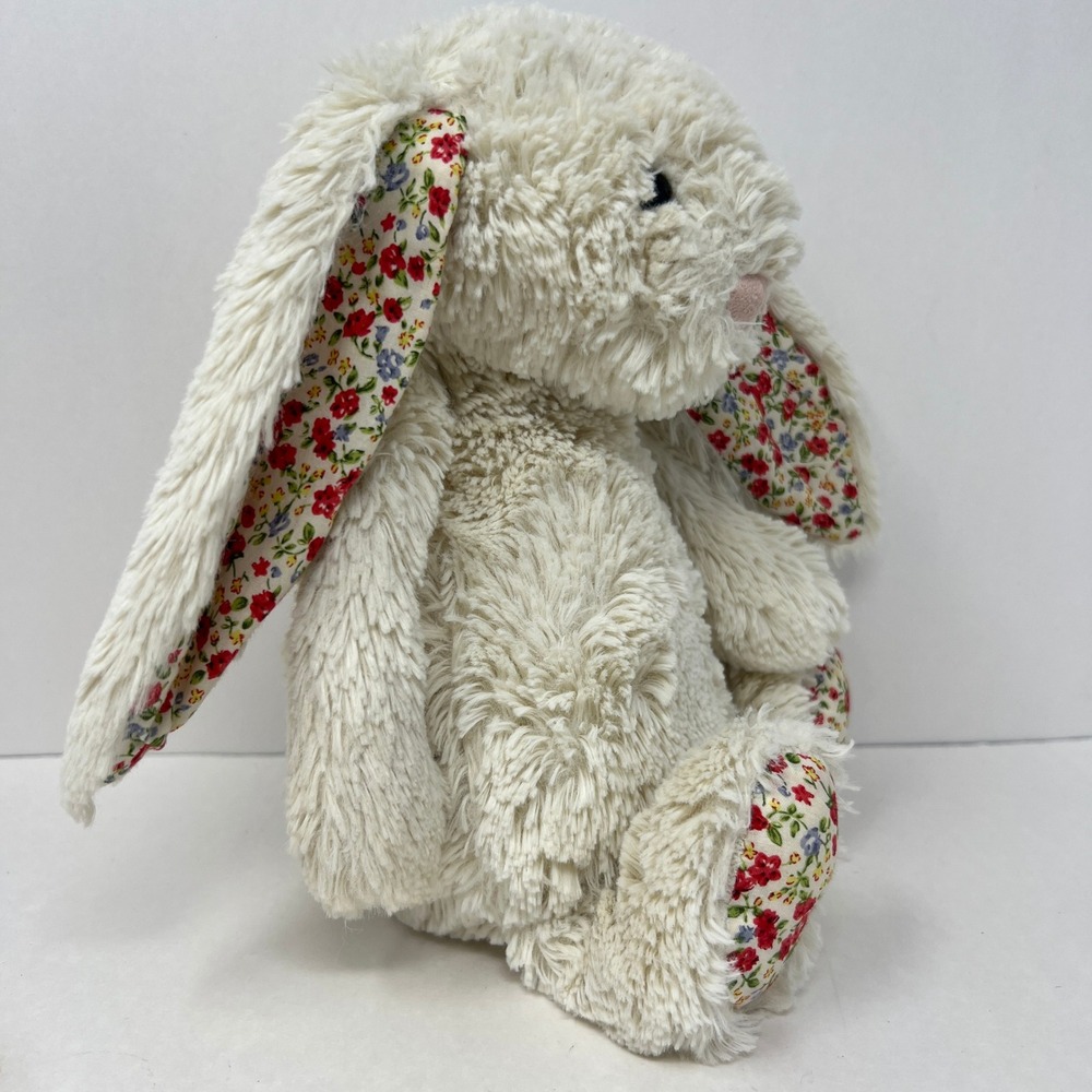 Jellycat Blossom Cream Bunny Cream Floral Ears Footpads JCINC1866 Plush Toy - Picture 14 of 16
